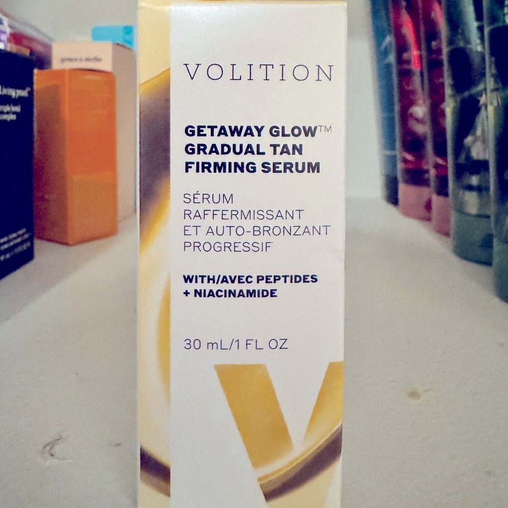 Volition Getaway Glow Gradual Tan Firming Serum Brand New